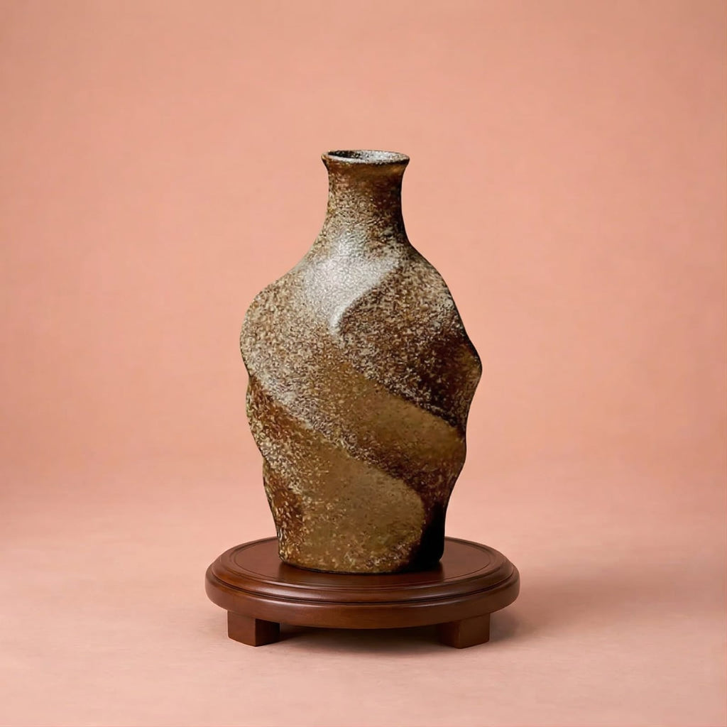 Vase design japonais en terre cuite