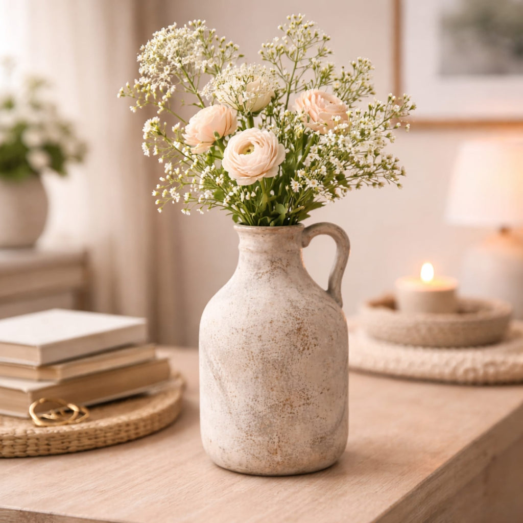 Vase en céramique artisanale vintage | Décoration naturelle