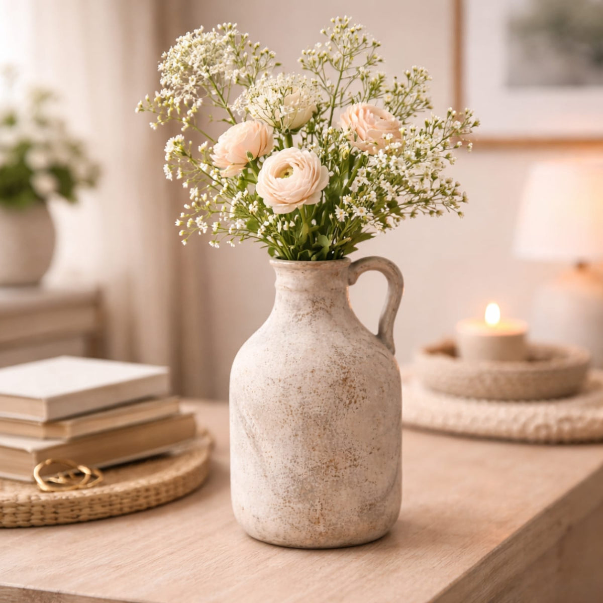Vase en céramique artisanale vintage | Décoration naturelle