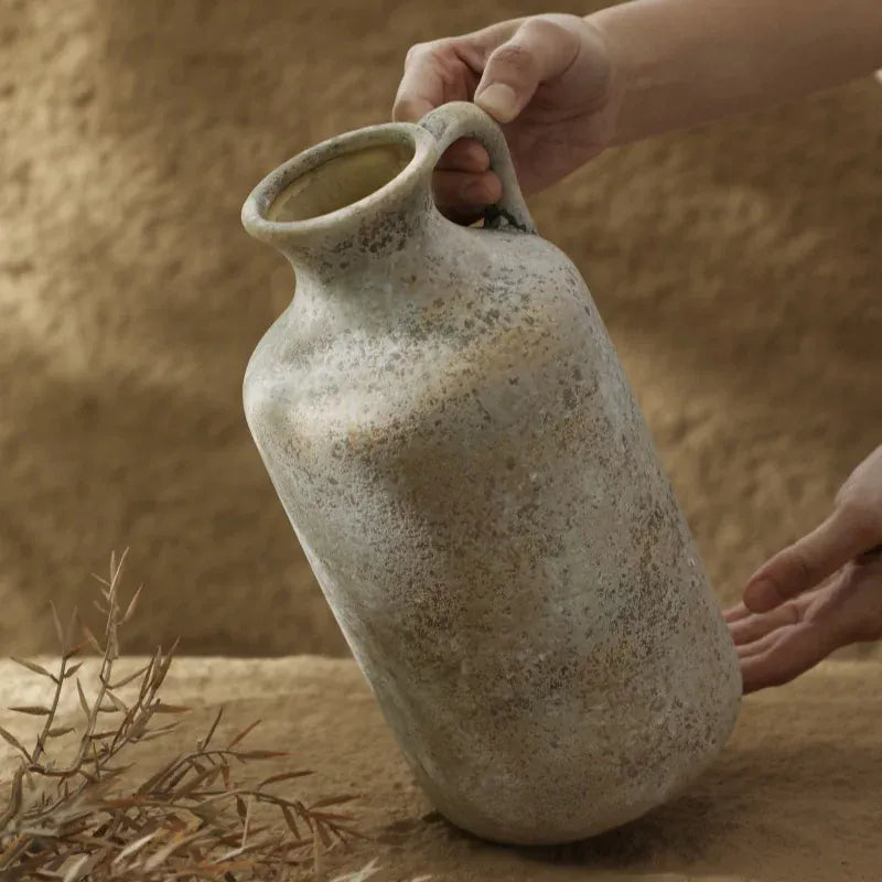 Vase en céramique artisanale vintage | Décoration naturelle