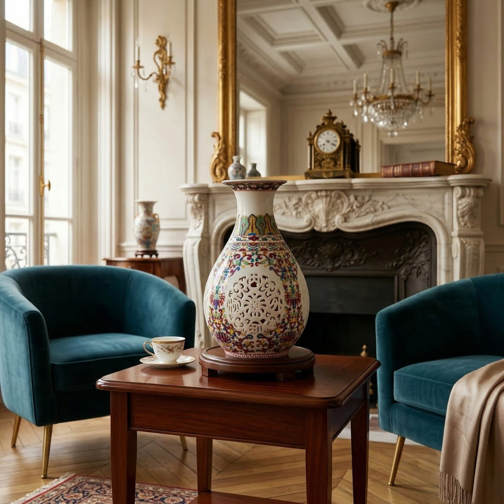 Vase en céramique coloré