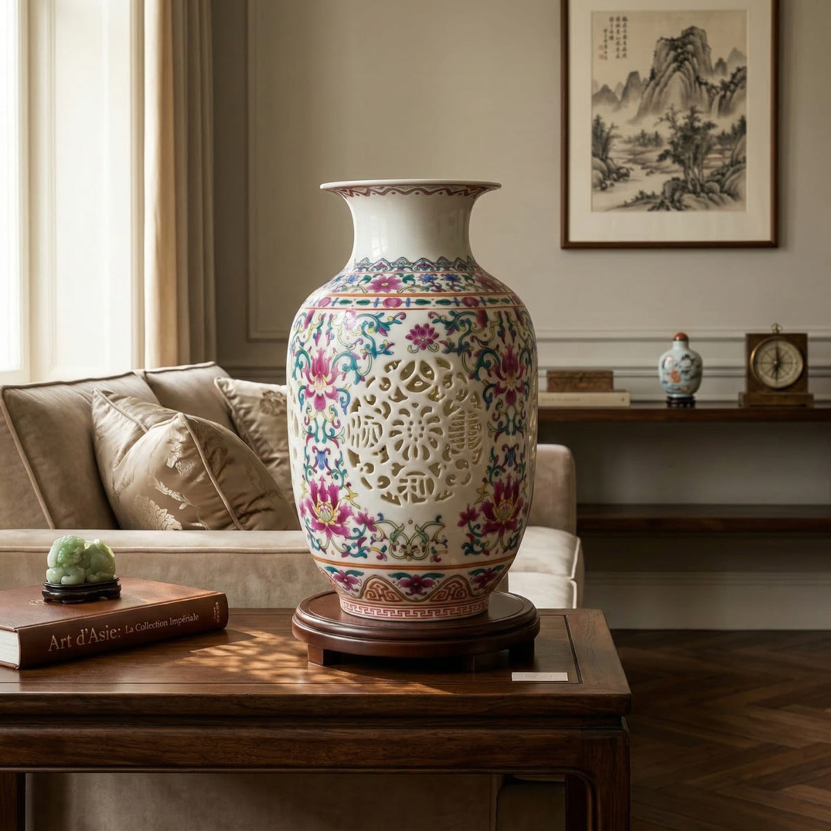 Vase en céramique coloré