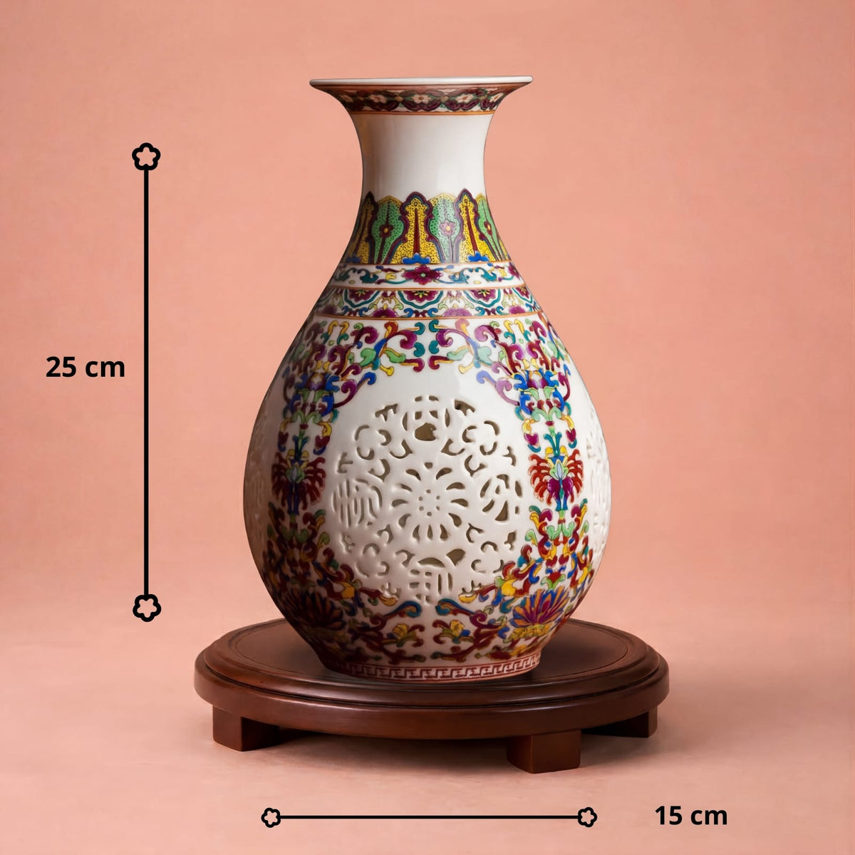 Vase en céramique coloré