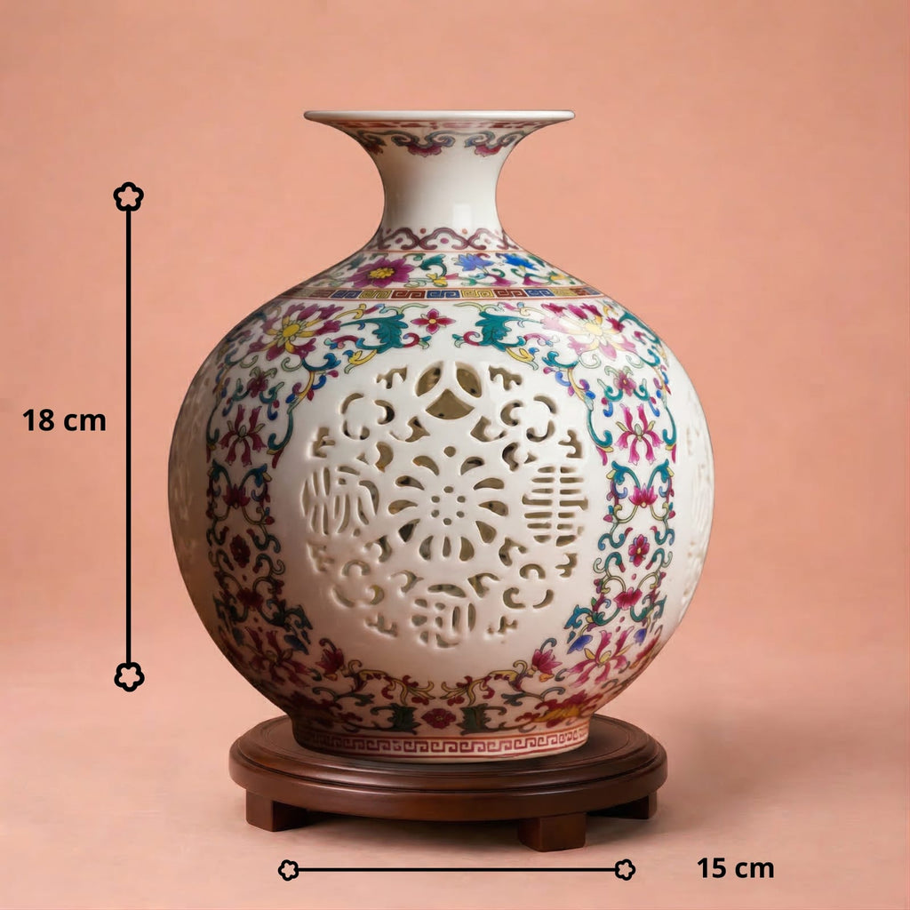 Vase en céramique coloré