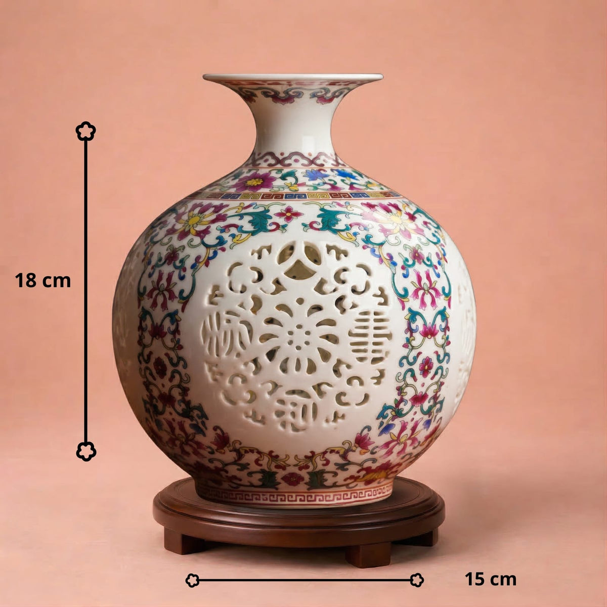 Vase en céramique coloré