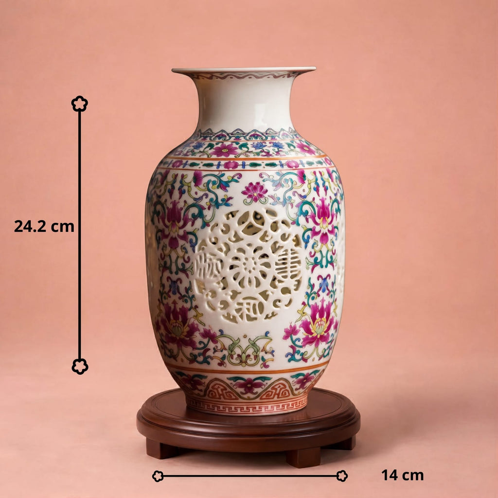 Vase en céramique coloré