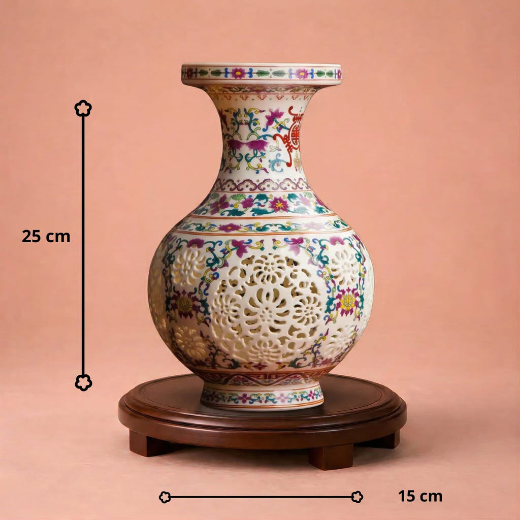 Vase en céramique coloré