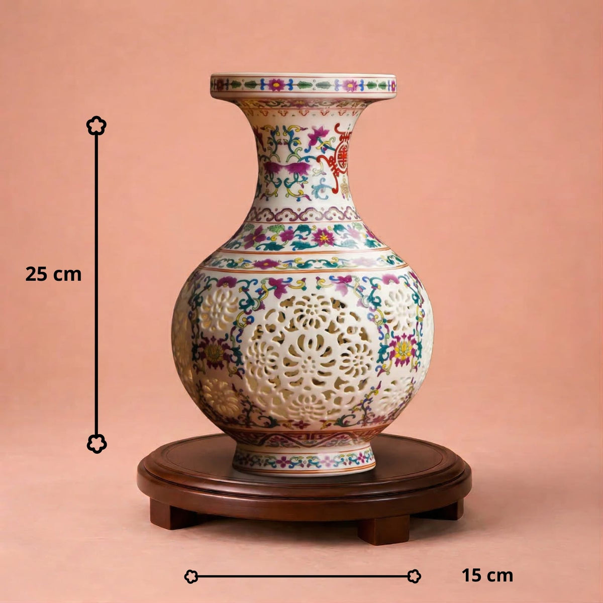 Vase en céramique coloré