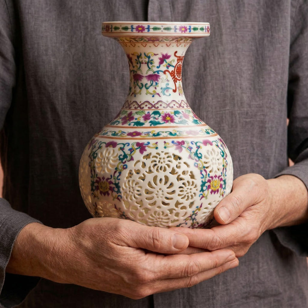 Vase en céramique coloré