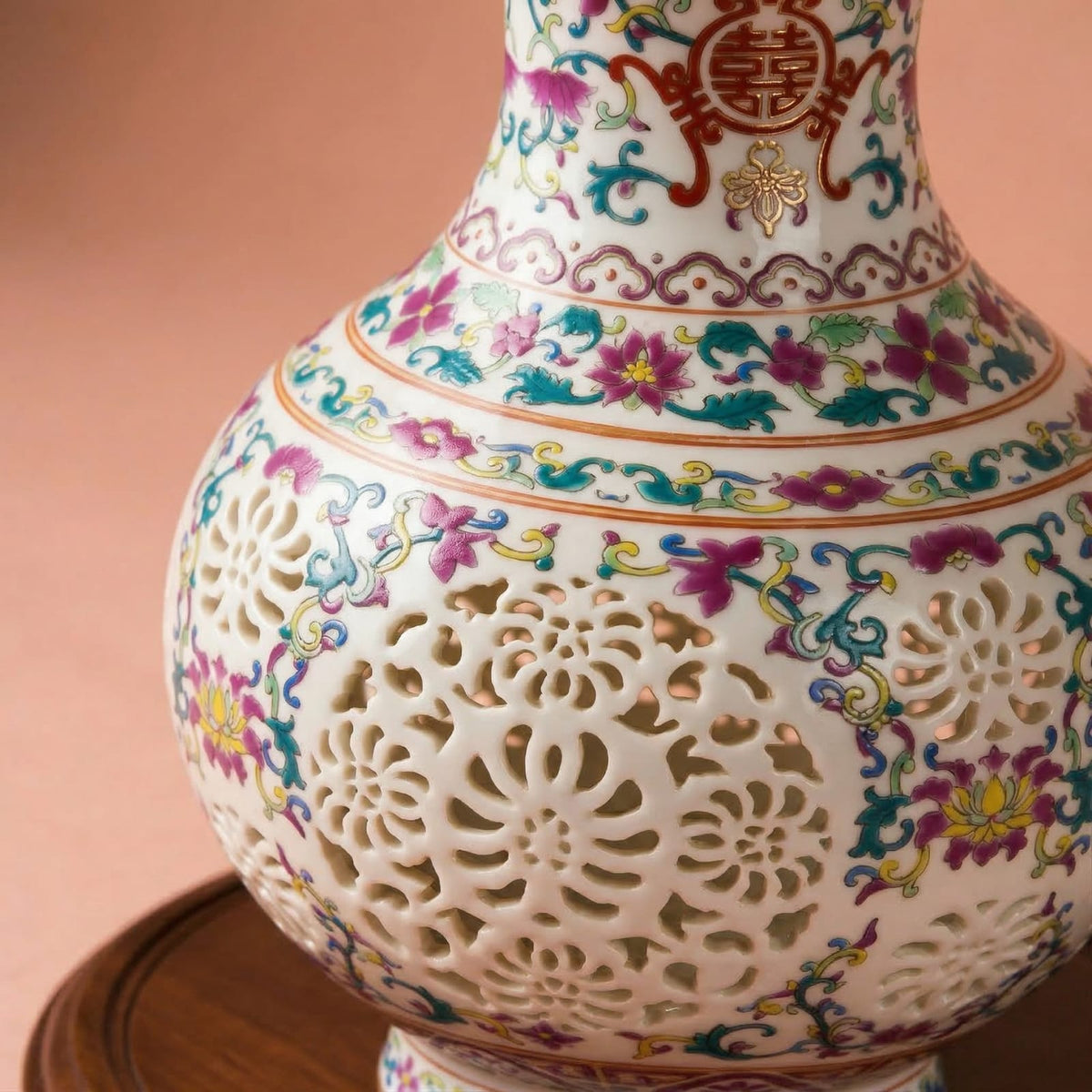 Vase en céramique coloré