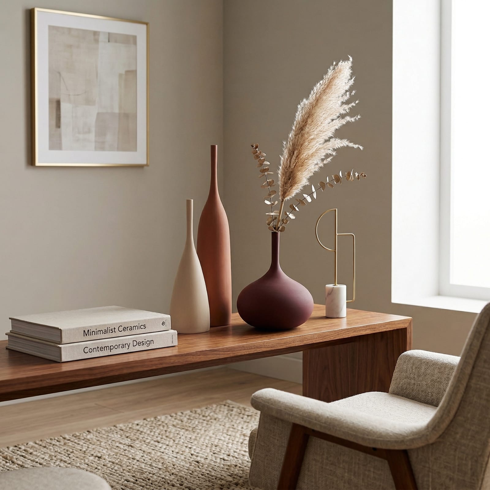 Vase en céramique design Morandi Image