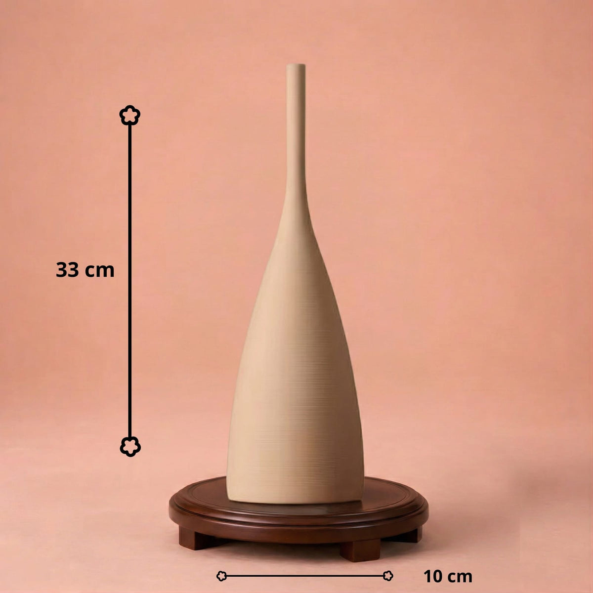 Vase en céramique design Morandi