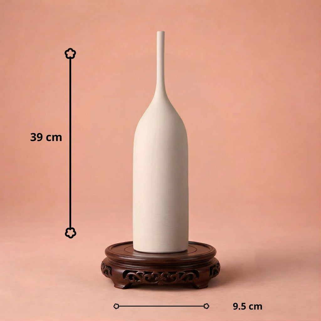 Vase en céramique design Morandi