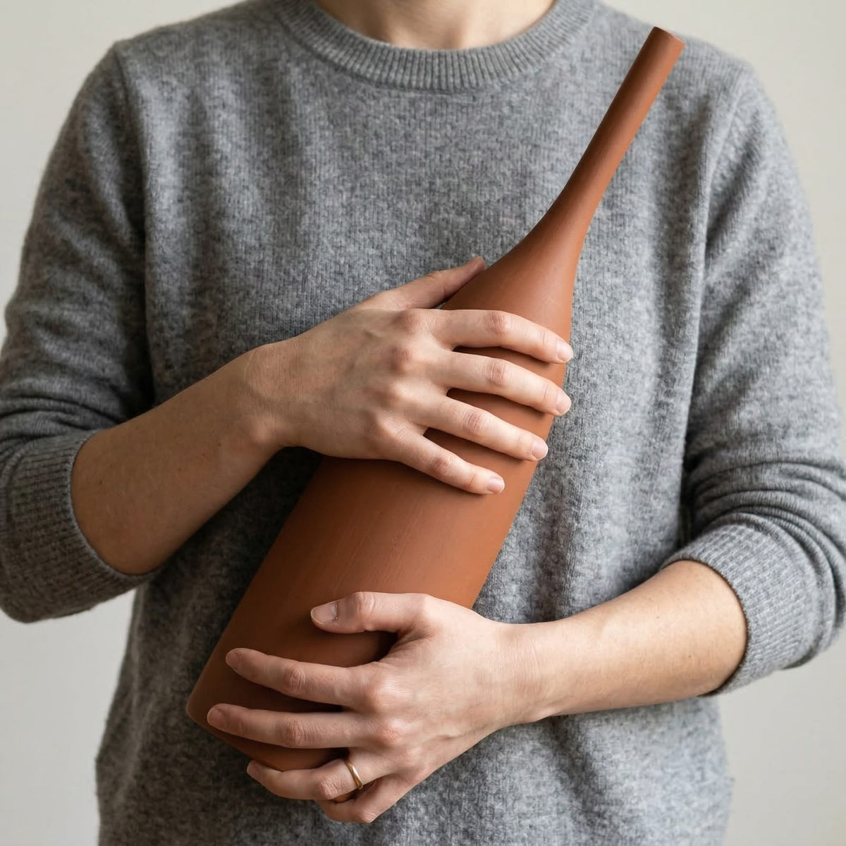 Vase en céramique design Morandi