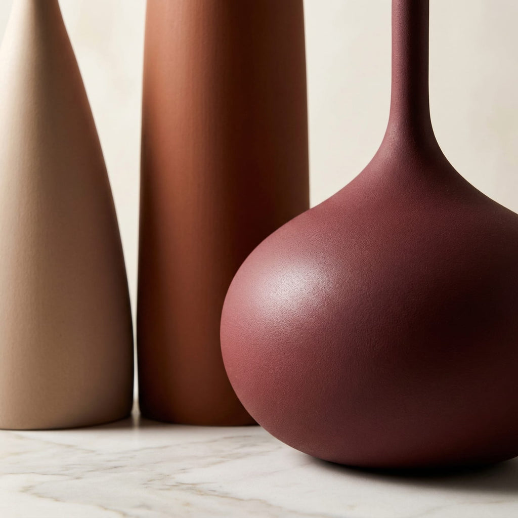 Vase en céramique design Morandi