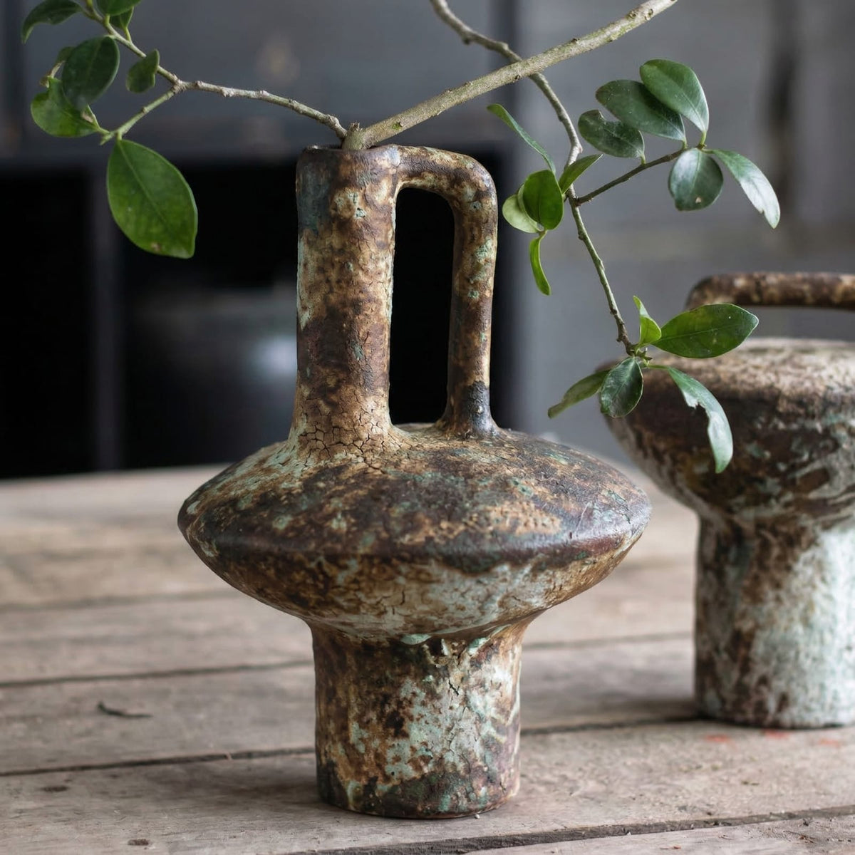 Vase en céramique rétro nostalgique style vintage