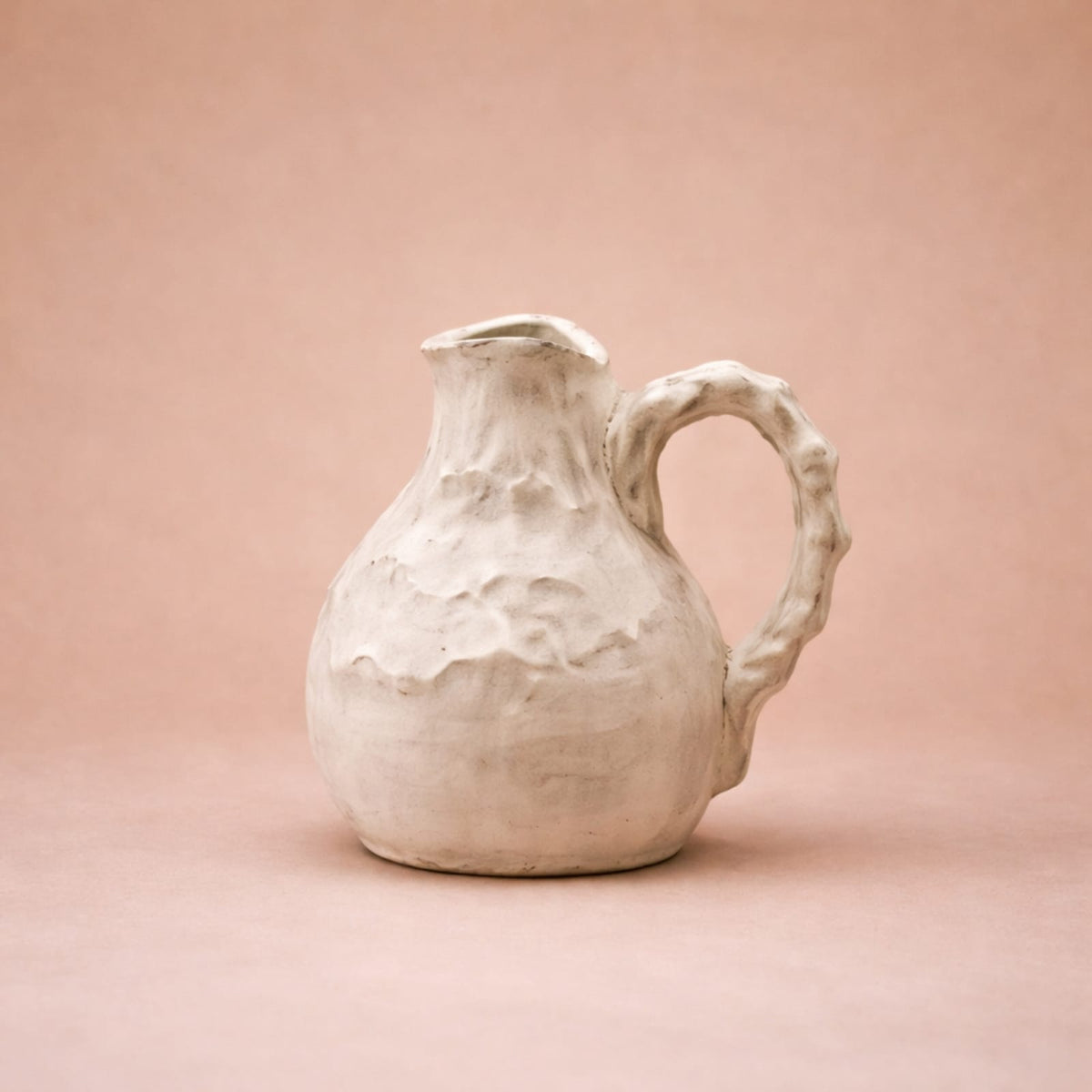 Vase en céramique vintage avec anse | Décoration bohème