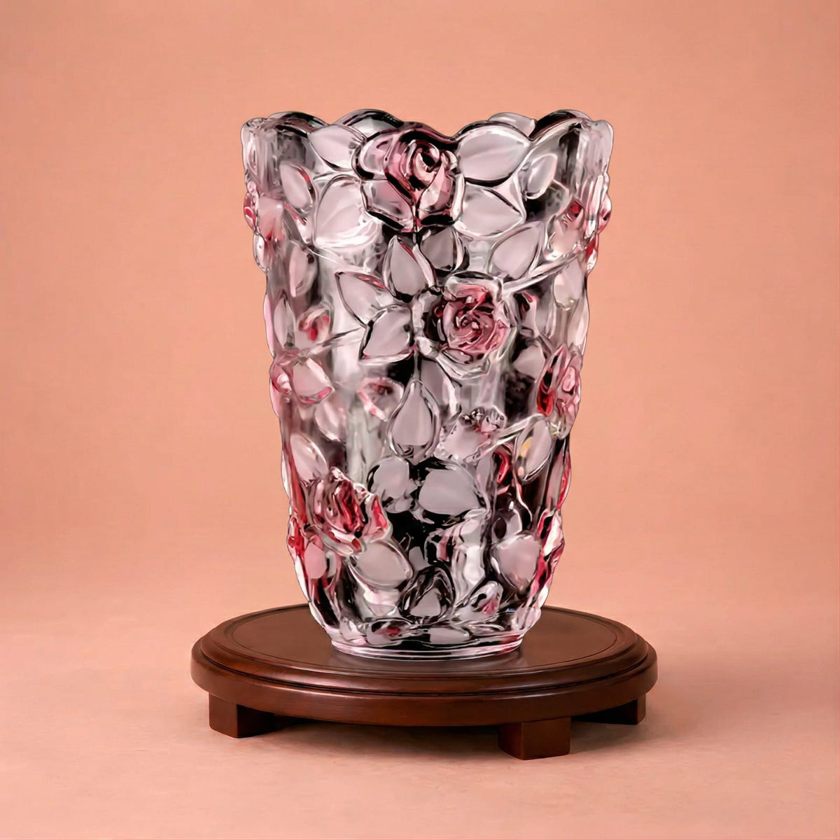 Vase en cristal ancien de luxe