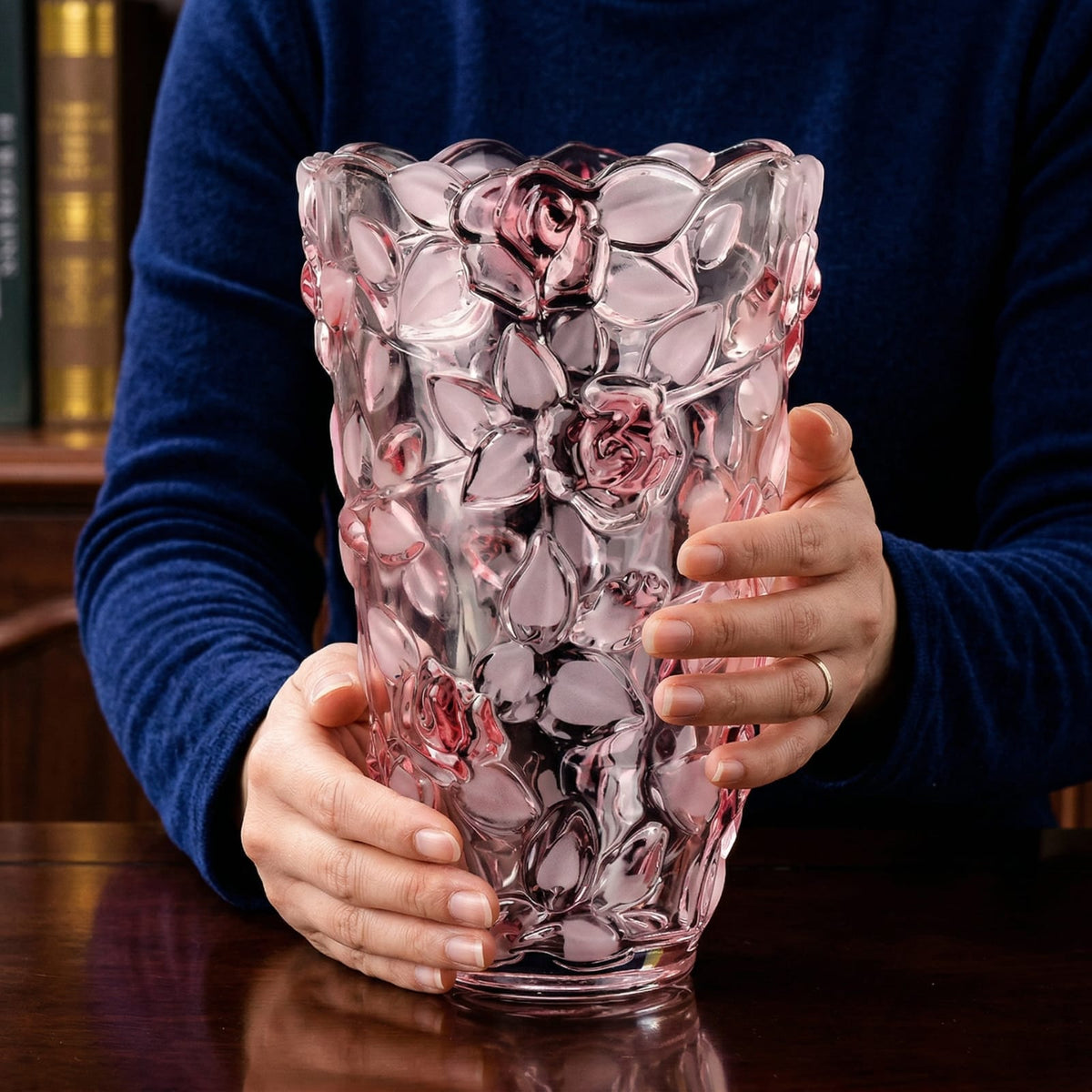 Vase en cristal ancien de luxe