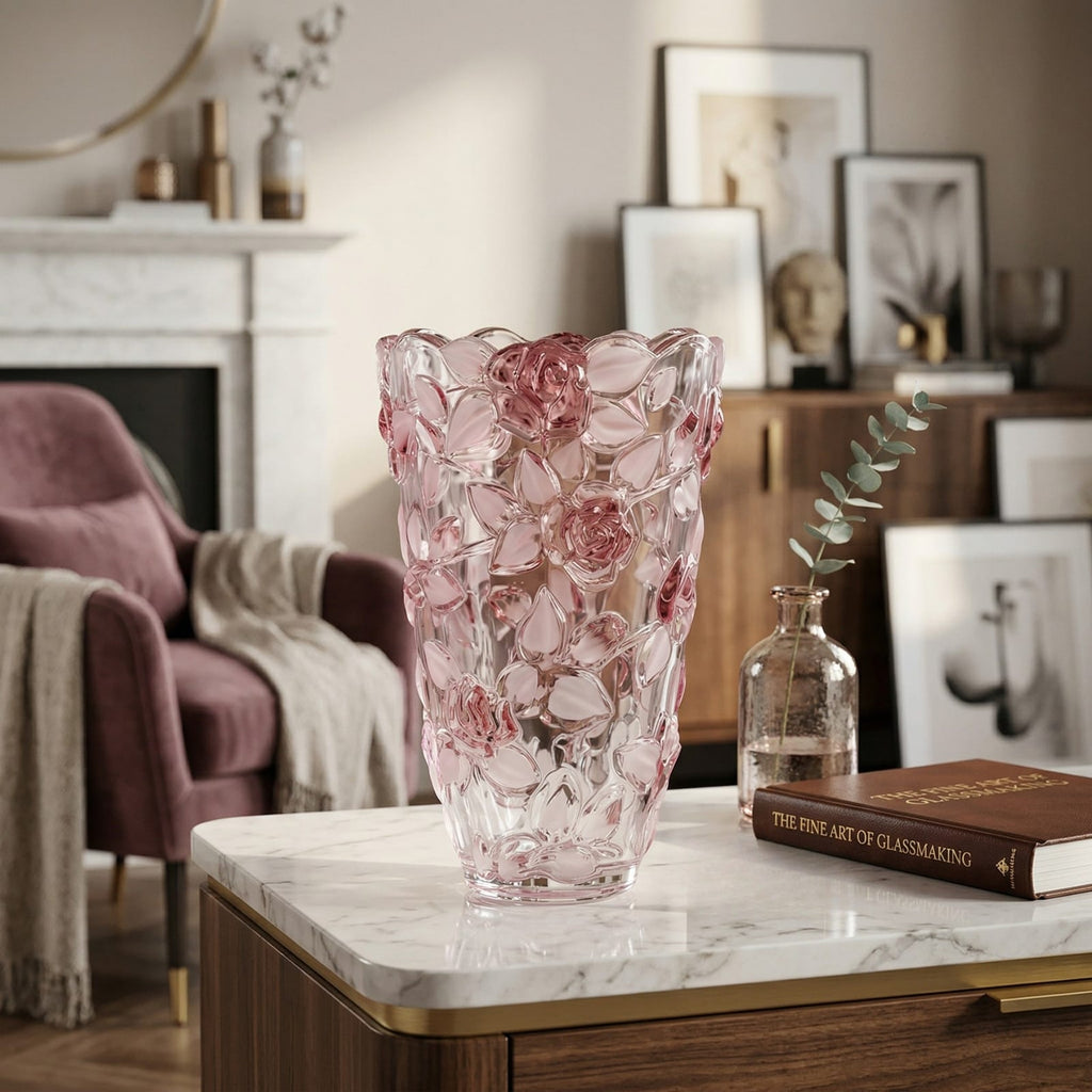 Vase en cristal ancien de luxe