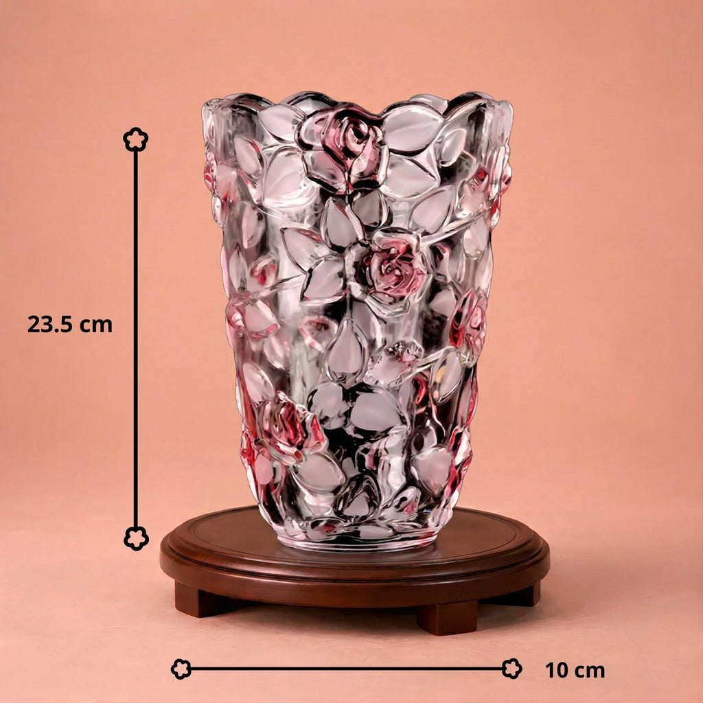 Vase en cristal ancien de luxe