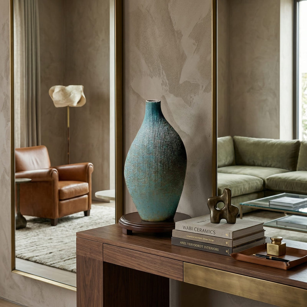 Vase en terre cuite japonais moderne