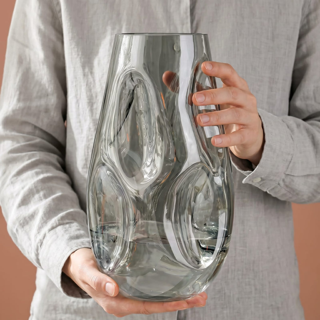Vase en vitrail original transparent