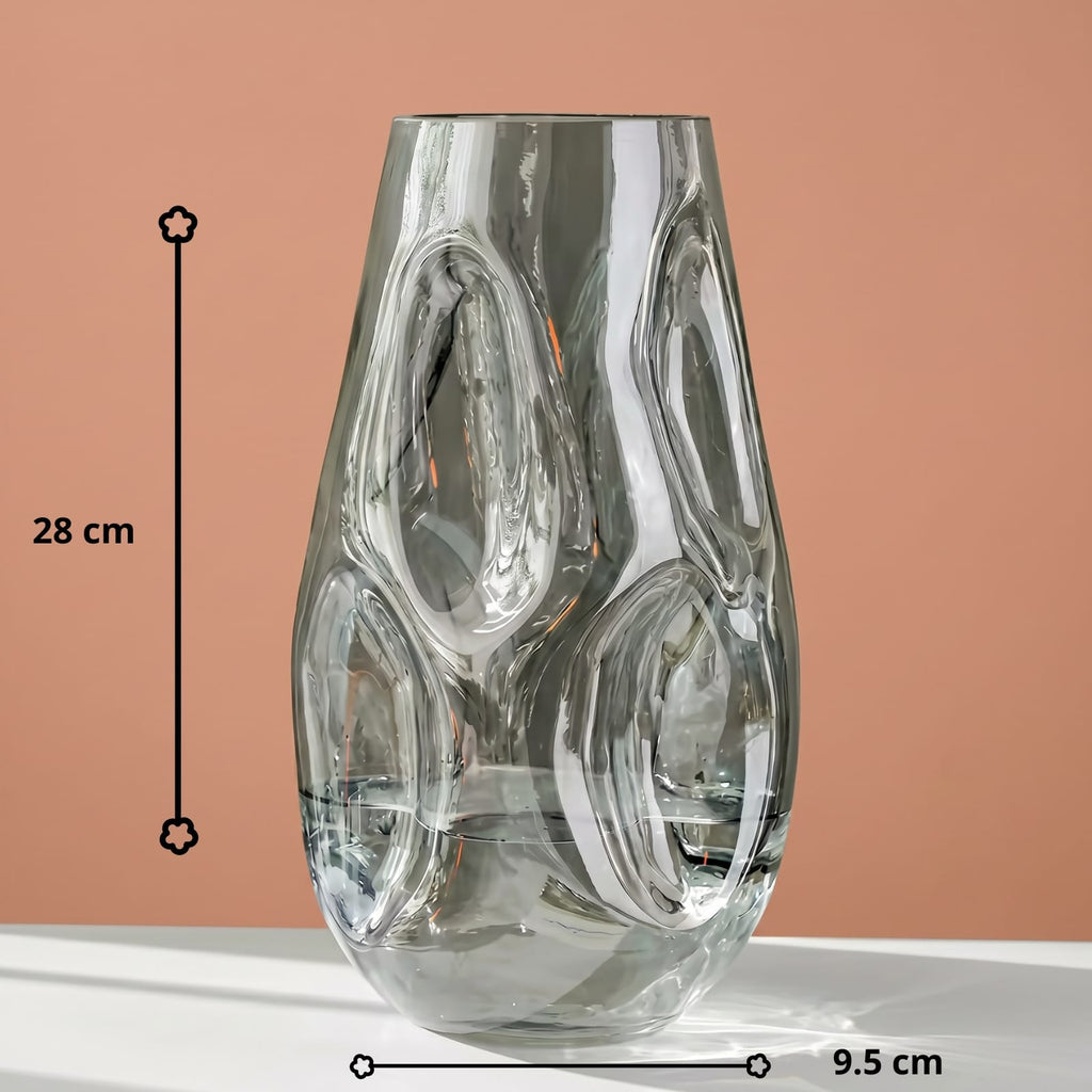 Vase en vitrail original transparent
