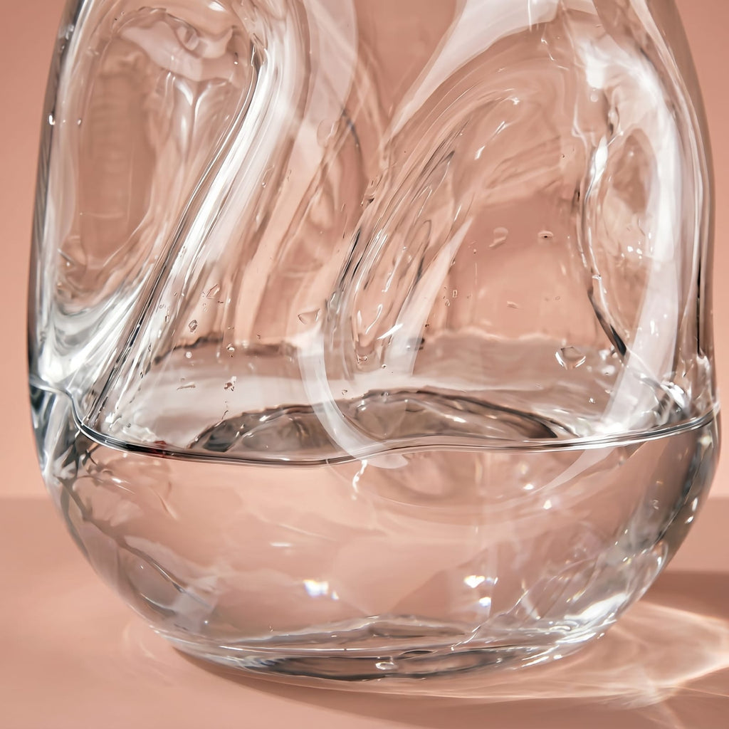 Vase en vitrail original transparent