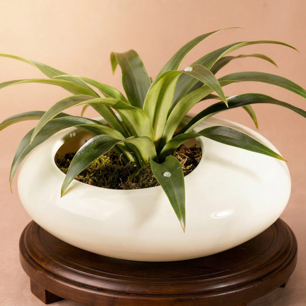 Vase galet chinois en céramique