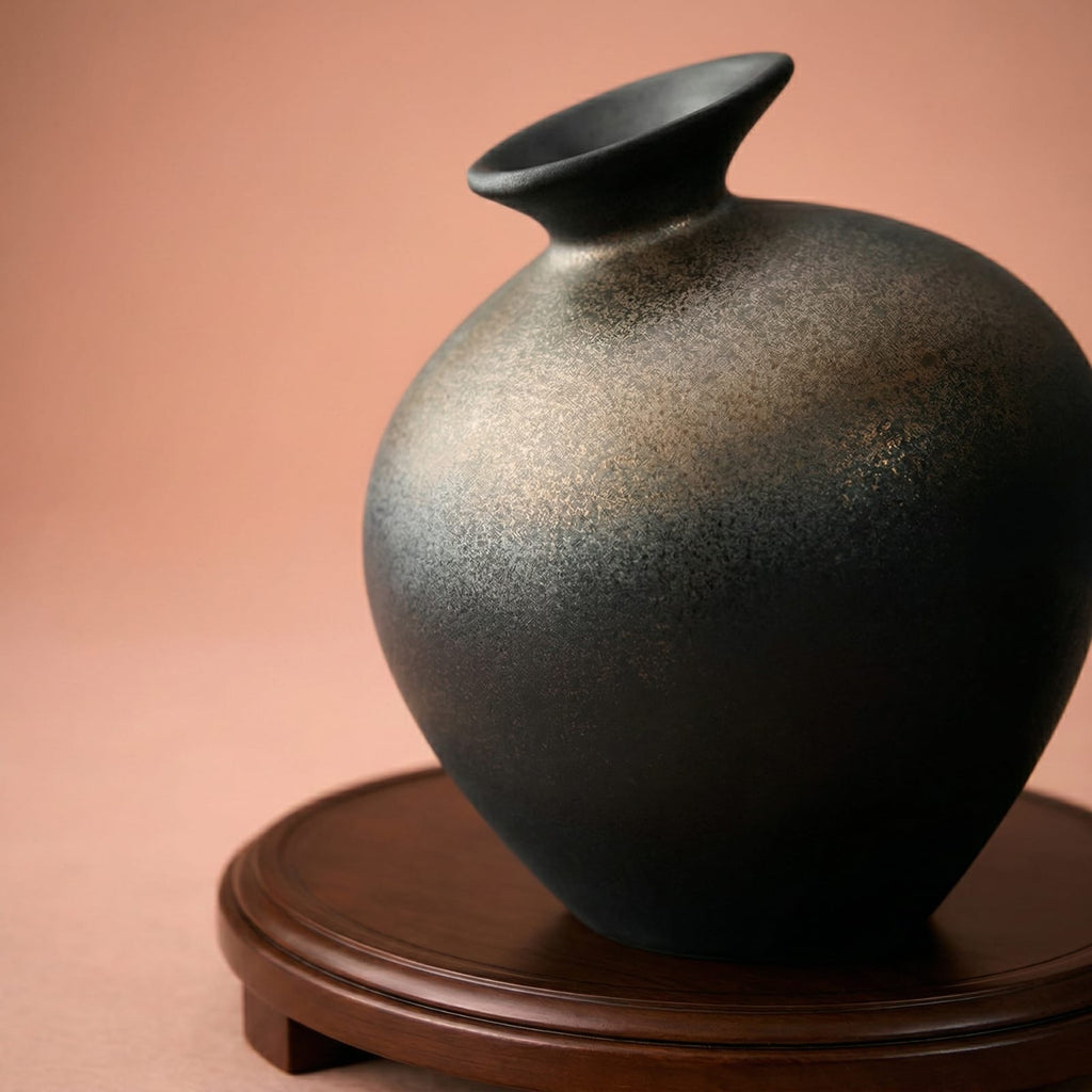 Vase japonais design en terre cuite