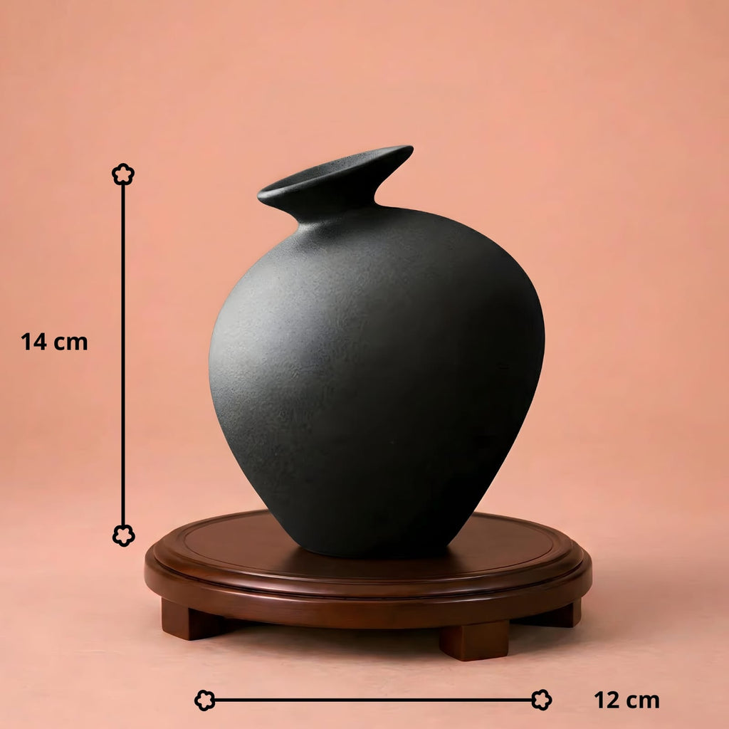 Vase japonais design en terre cuite