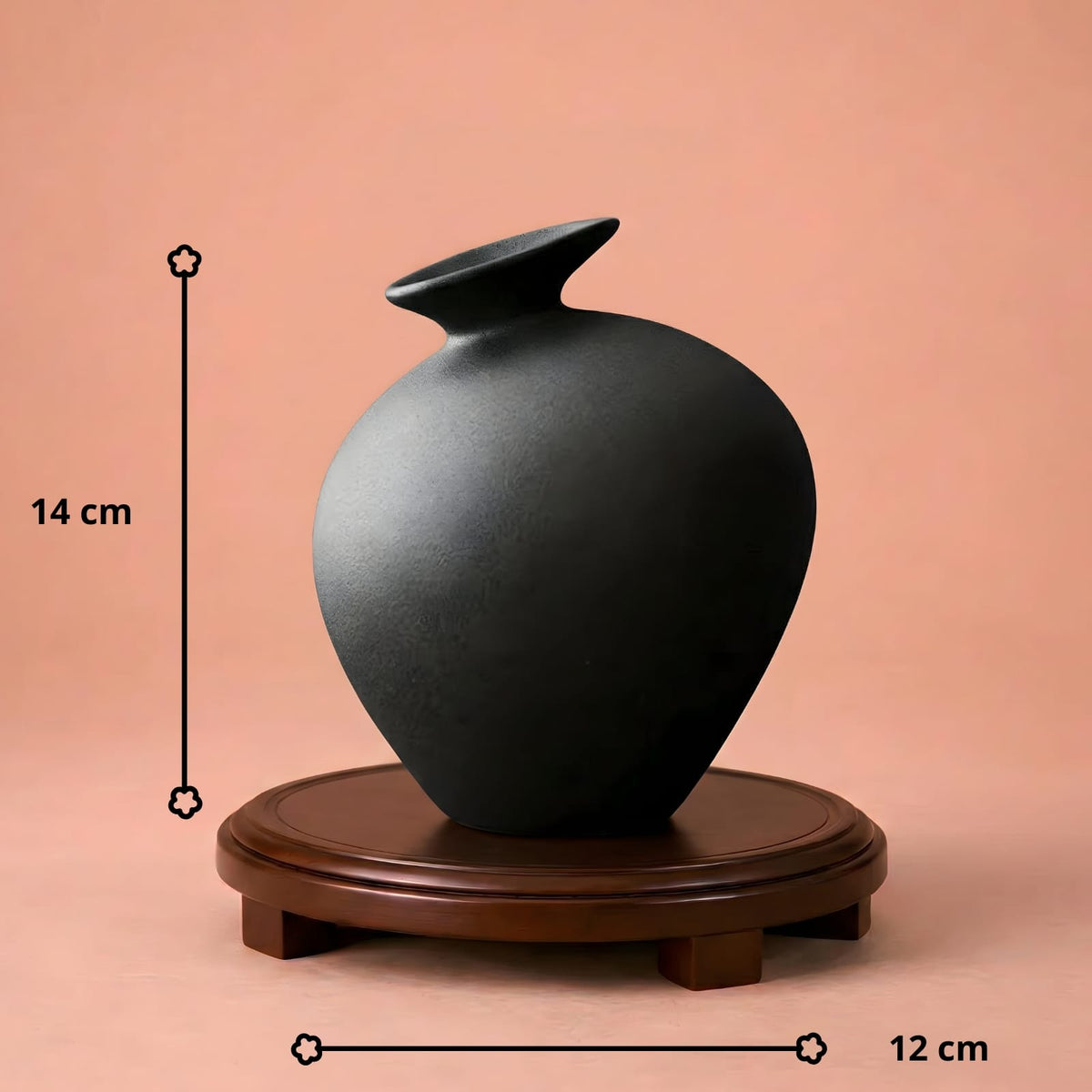 Vase japonais design en terre cuite