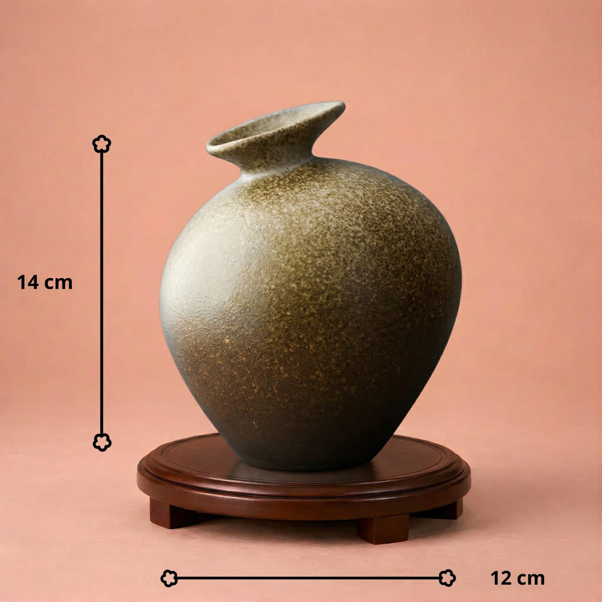 Vase japonais design en terre cuite