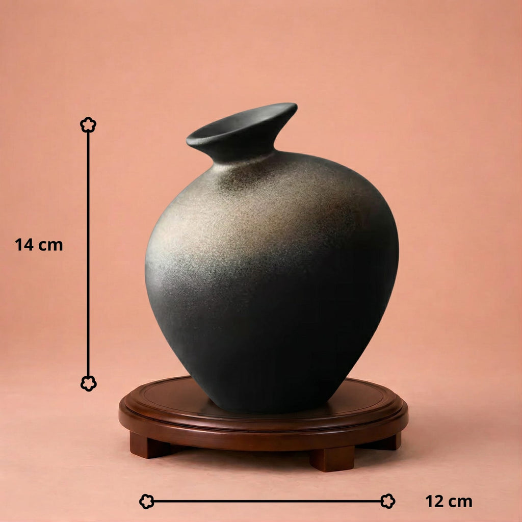 Vase japonais design en terre cuite