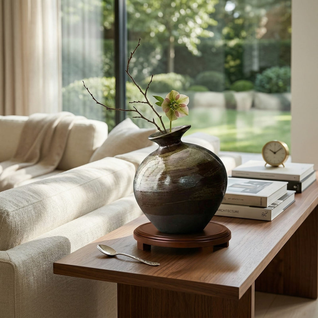 Vase japonais design en terre cuite