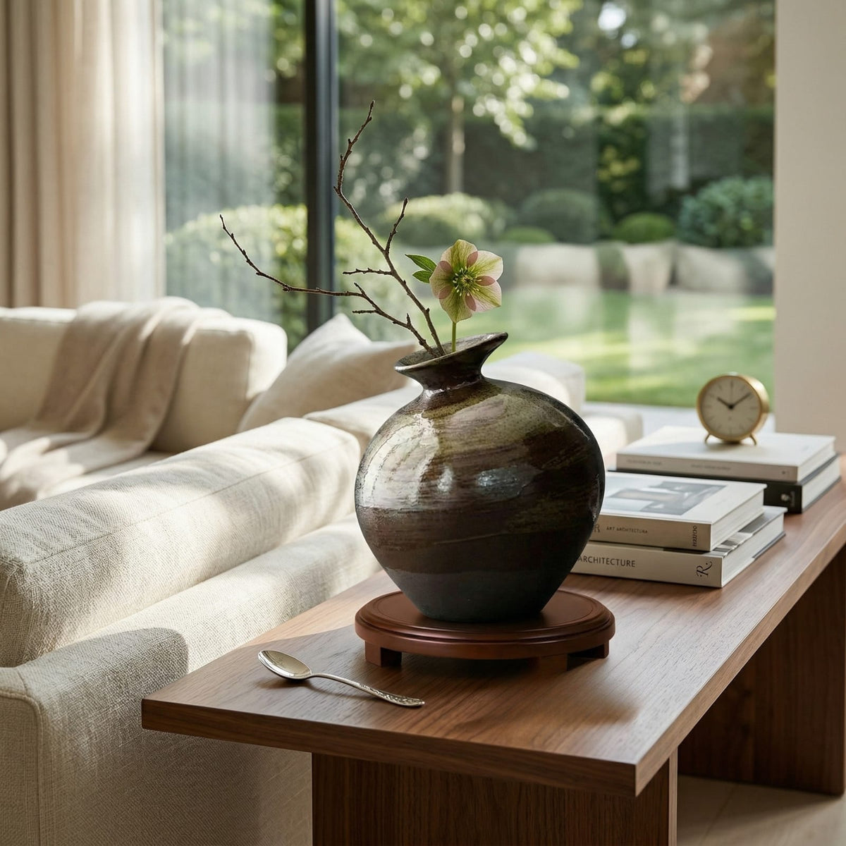 Vase japonais design en terre cuite
