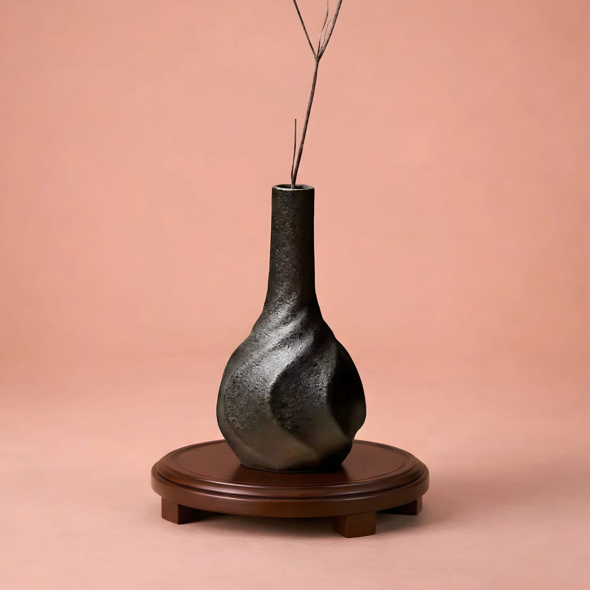 Vase japonais original en terre cuite