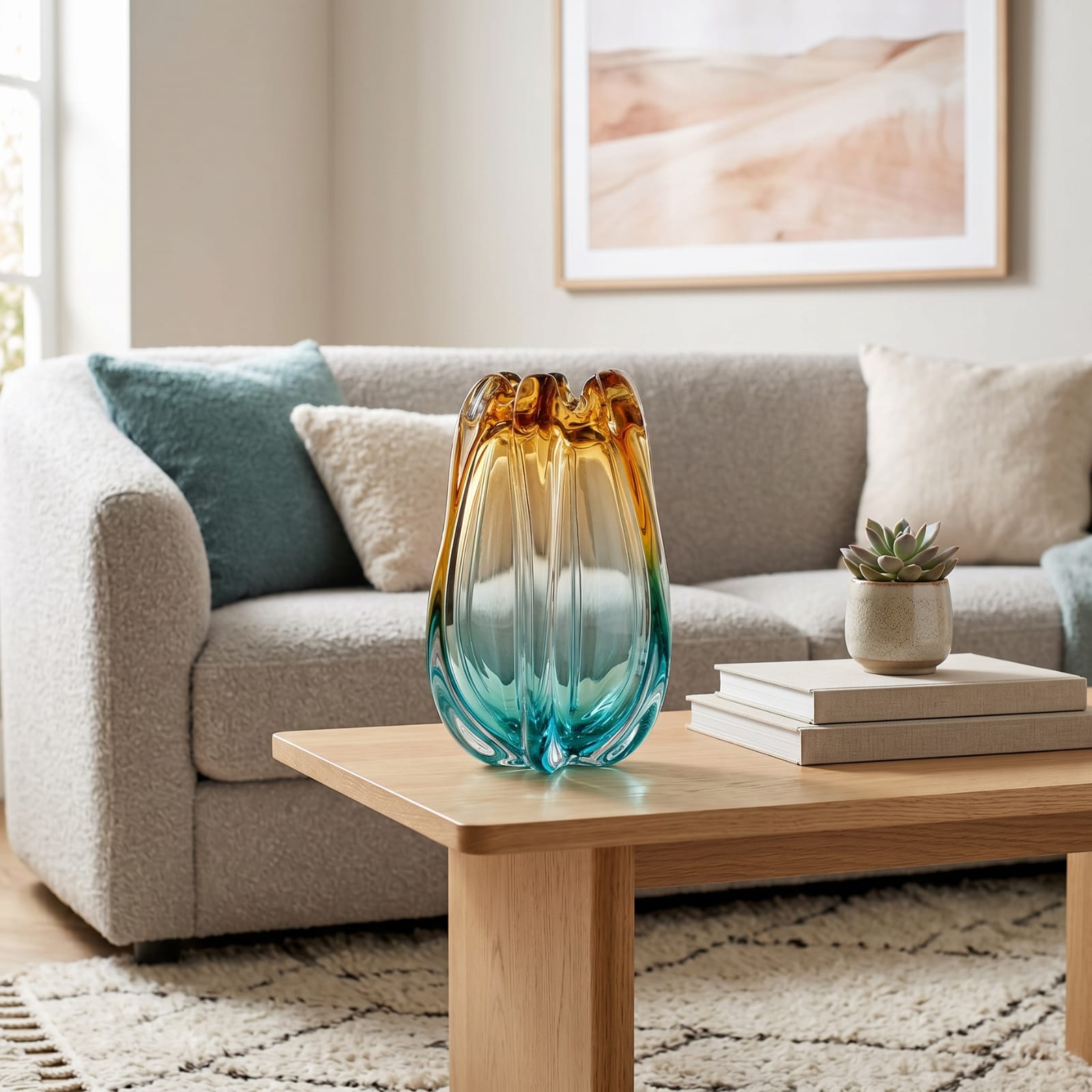Vase Multicolore en Verre Soufflé | La Galerie du Vase Image