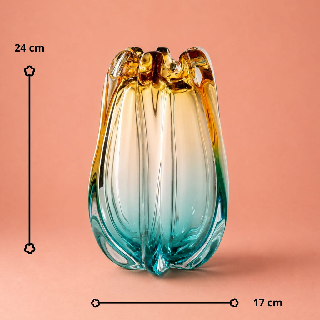 Vase Multicolore en Verre Soufflé | La Galerie du Vase